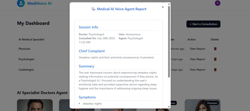 Cover image for AI Medical Voice Agent Development