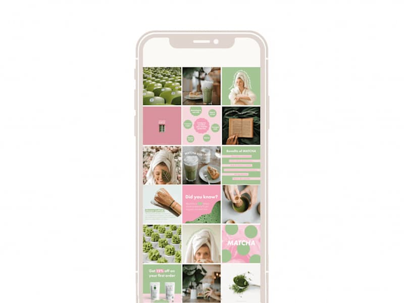 Cover image for Matcha Brand | Instagram Content Creation