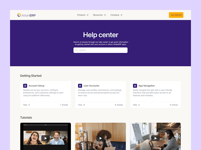 Cover image for AttainERP UI & Framer Website Development