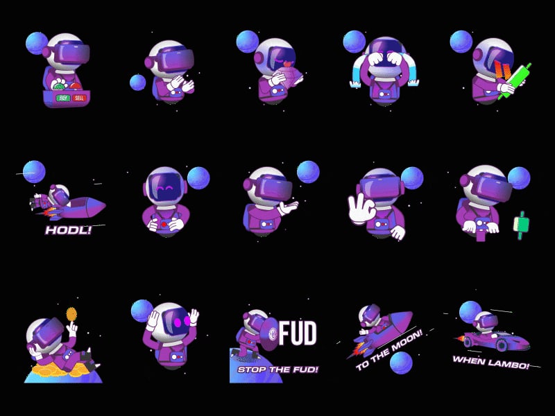 Cover image for Metcommverse Astronaut Sticker Pack