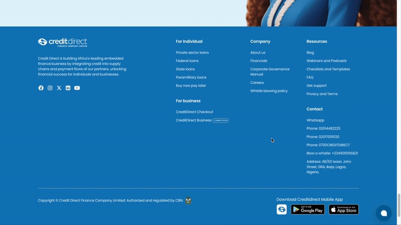 Cover image for CreditDirect.ng Website Redesign & Webflow Development