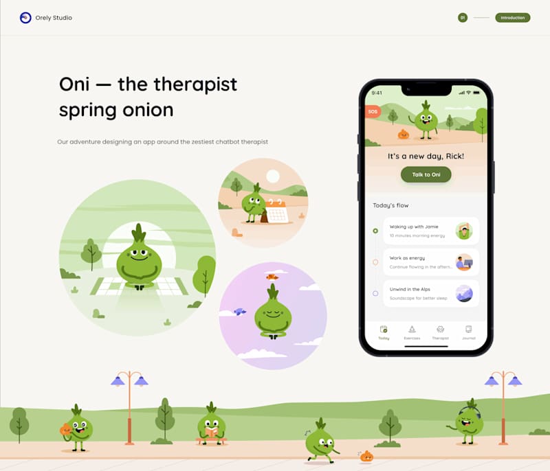 Cover image for Oni — the therapist spring onion case study