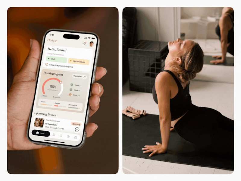 Cover image for Holiya Health Tracking Mobile App Design