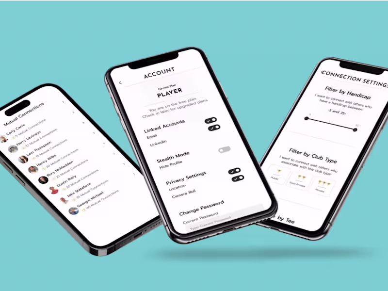 Cover image for Golf Scheduling and Networking App