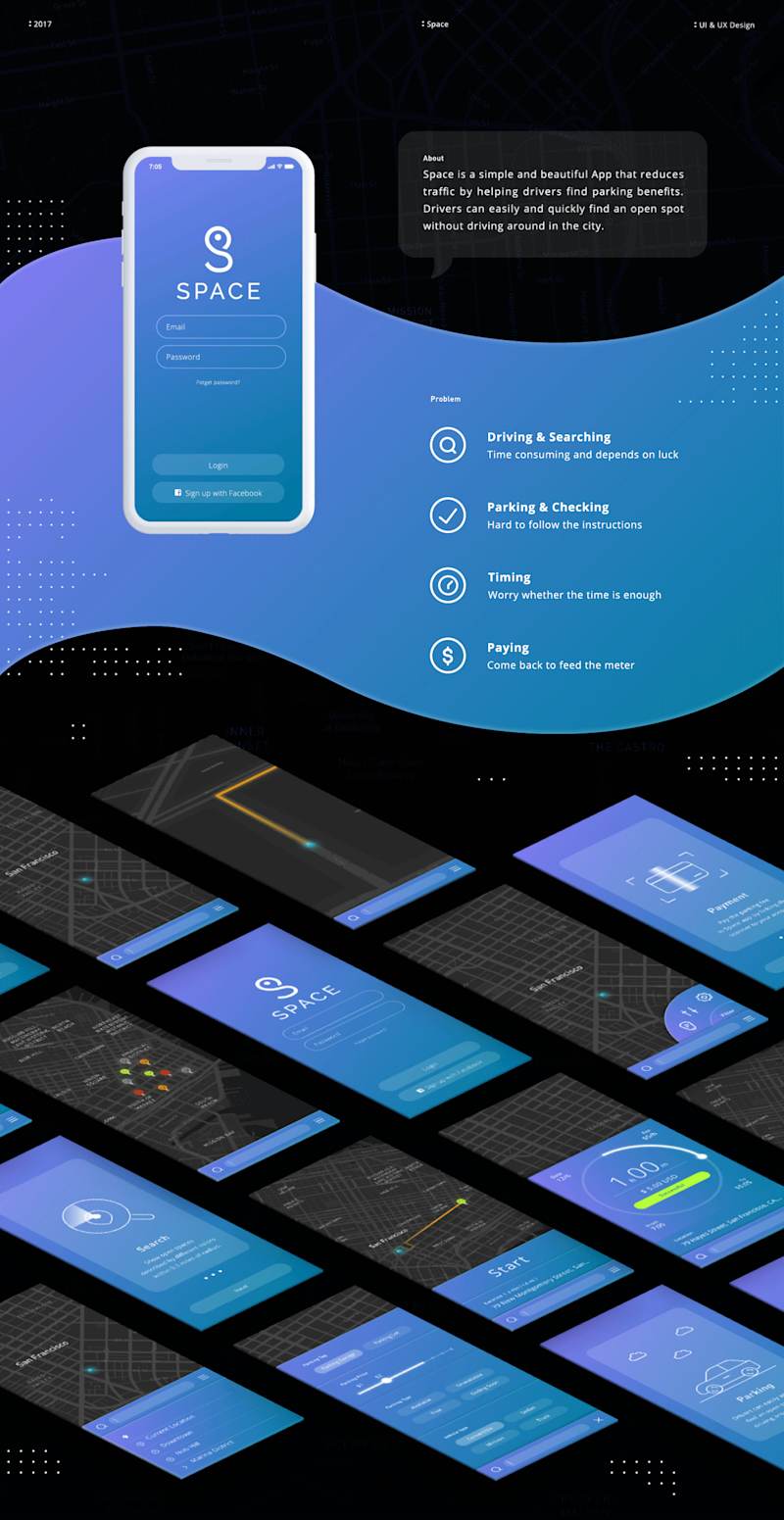 Cover image for UI/UX Parking App and Logo Designing