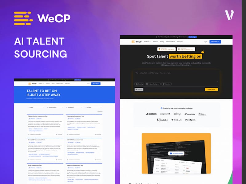 Cover image for Responsive Ai SaaS Talent Assessment Website - WeCP