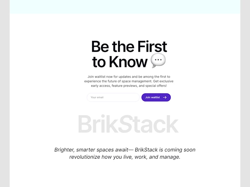 Cover image for Brikstack – Webflow Landing Page for Facility Management Startup