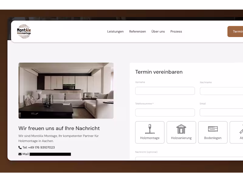 Cover image for Montaix Montage | Lead-capturing Website for renovation company