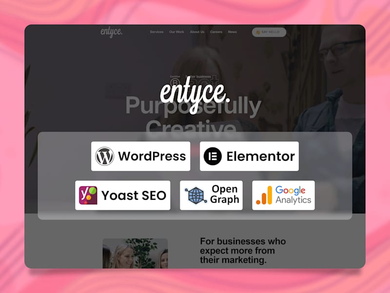 Cover image for Entyce Creative Website – Webflow Development & Design