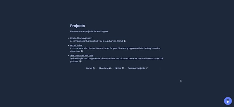 Cover image for My personal website