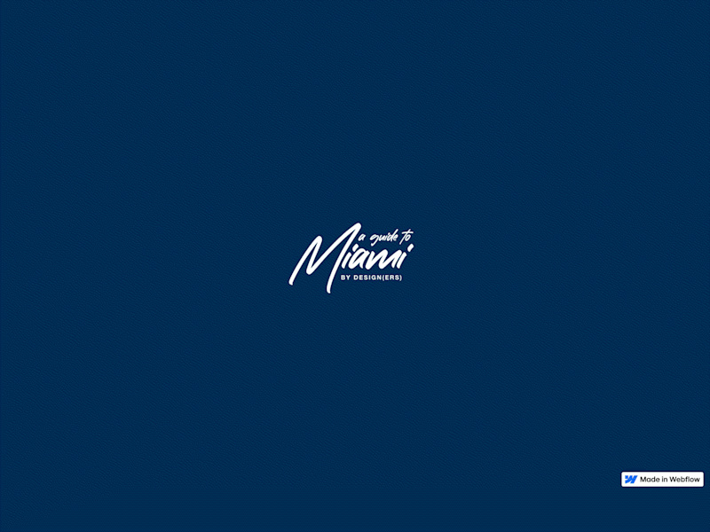 Cover image for A Guide to Miami Website | Adobe MAX