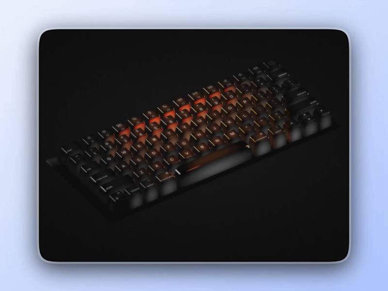 Cover image for Apple-Inspired Mechanical Keyboard Design in Spline