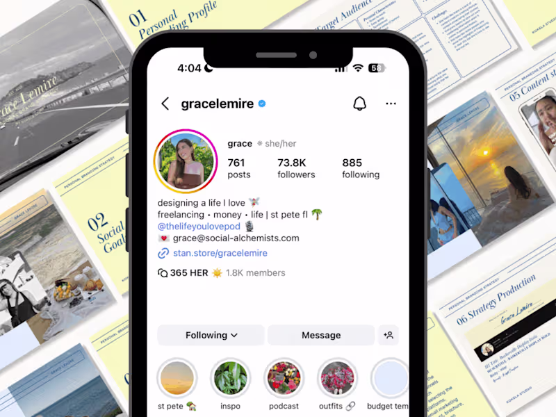 Cover image for Creator Content Strategy & Consulting | Grace Lemire ☀️