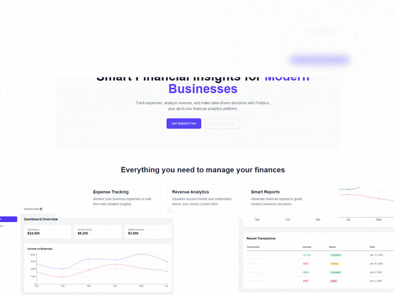 Cover image for The Project A high-fidelity FinTech