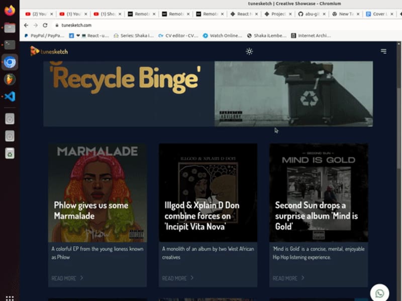 Cover image for Music Blog web application
