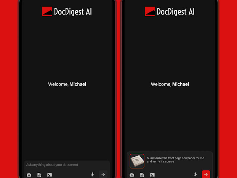 Cover image for DocDigest AI MOBILE DESIGN APP
