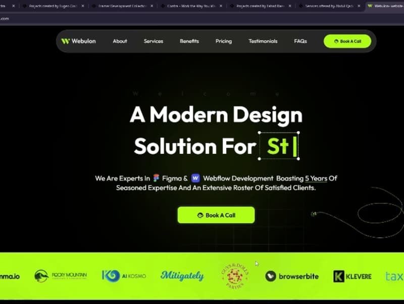 Cover image for Webulon Digital Agency - Webflow Development
