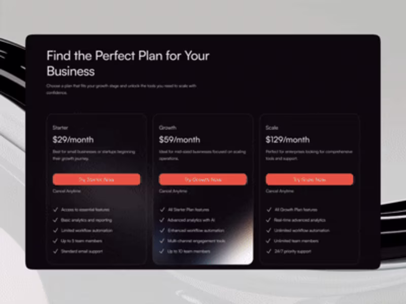 Cover image for Responsive Framer Landing Page
