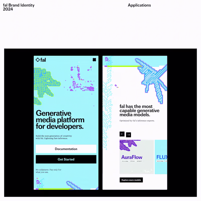 Cover image for A new brand identity and website design for fal.ai
