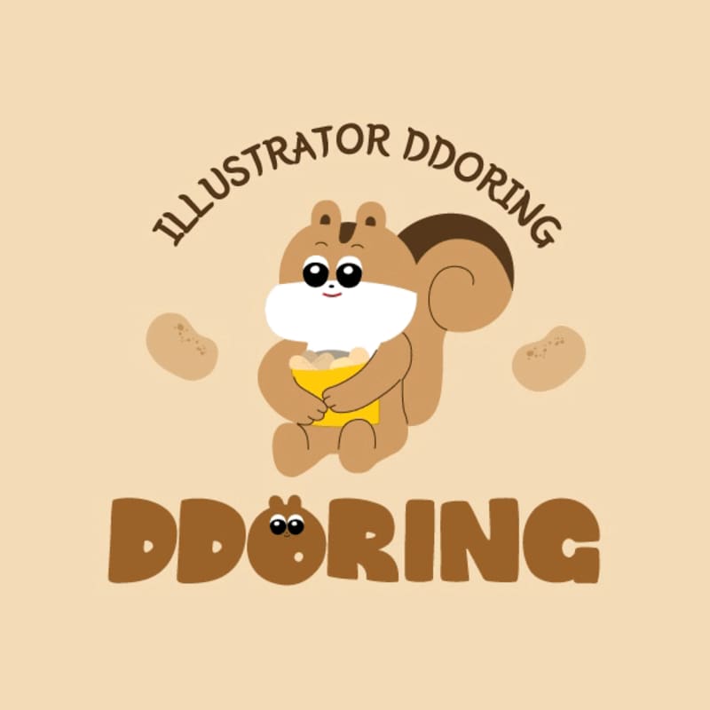 Cover image for Illustrator DDoring moving logo design