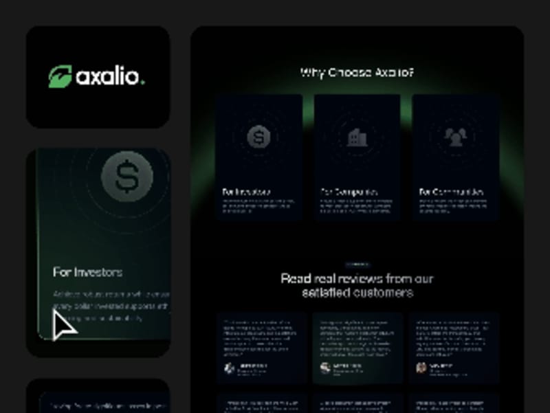 Cover image for Axalio - Website (No-Code Development)