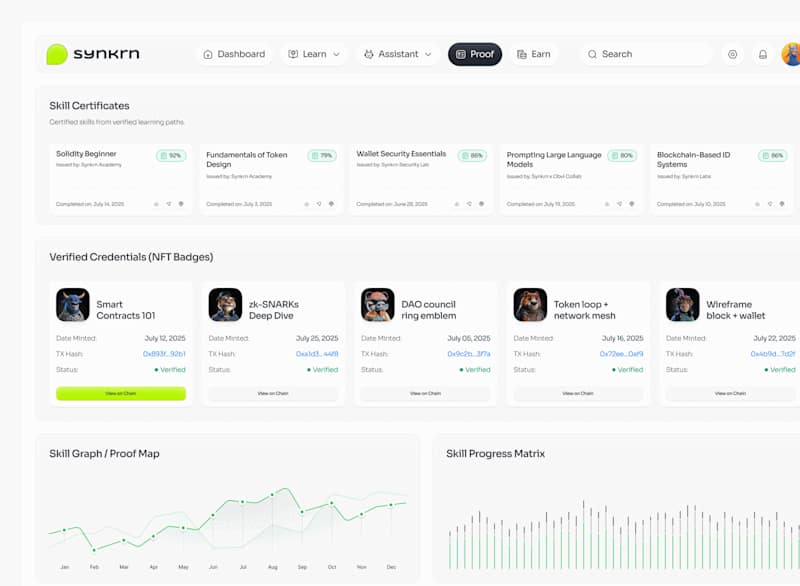 Cover image for Synkm: Web3 x AI Education Platform, Product Design