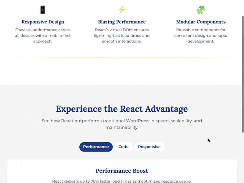 Cover image for ReactPro - WordPress to React Conversion