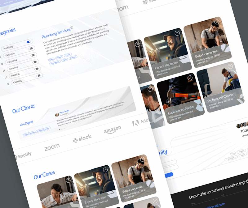 Cover image for LIM Digital - A Skill Worker Website Design