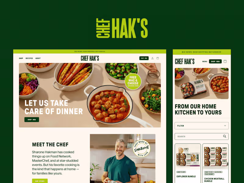 Cover image for Chef Hak's - Shopify Store Development 