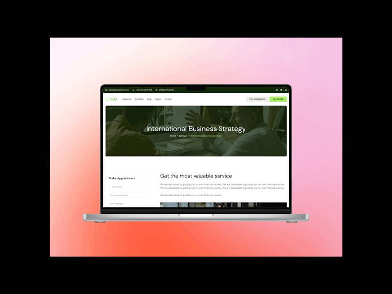 Cover image for Consulting Website - Wix Studio