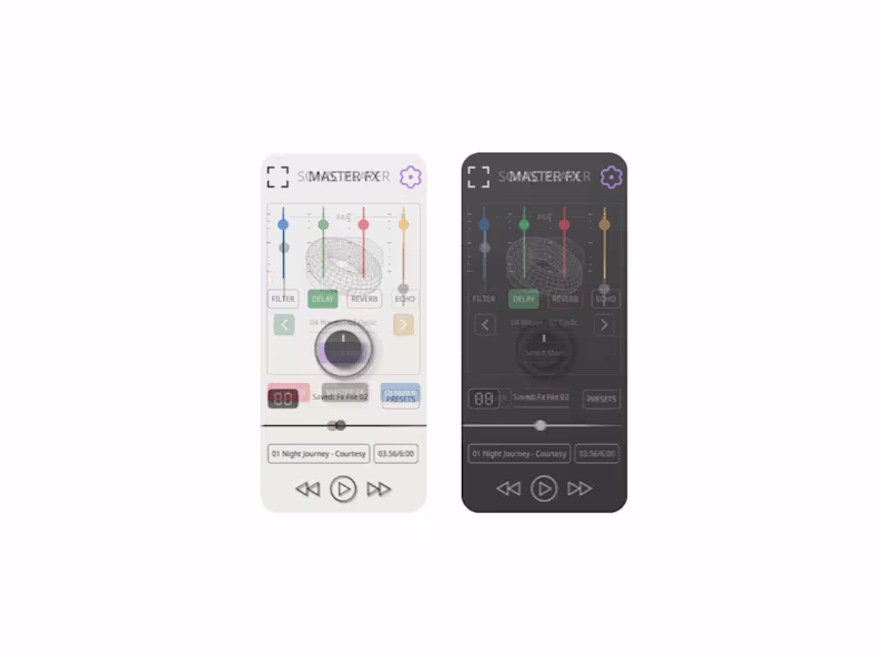 Cover image for Sonic Wave Player · UI Design Project — Qazi Asif · Digital Des…