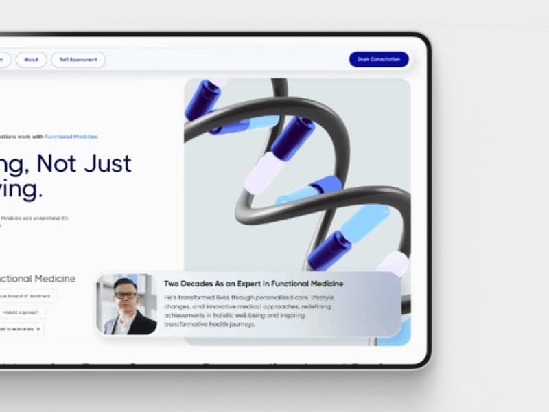 Cover image for Landing page for a Doctor
