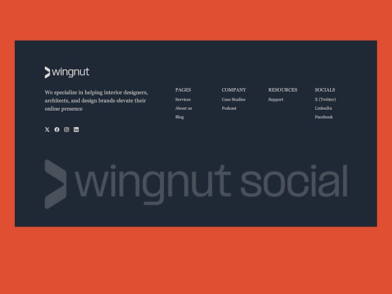 Cover image for Wingnut Social Website Redesign