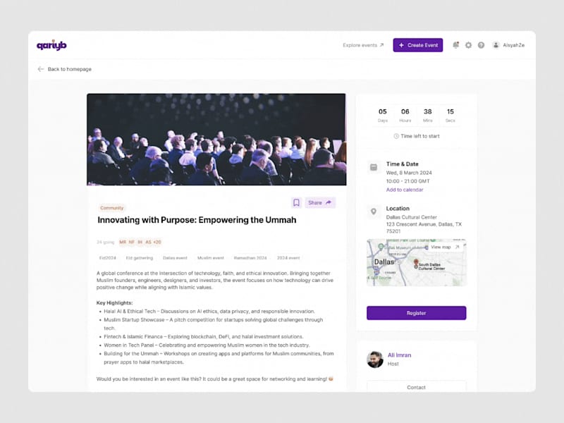 Cover image for Event Management Webapp | SaaS | MVP Design
