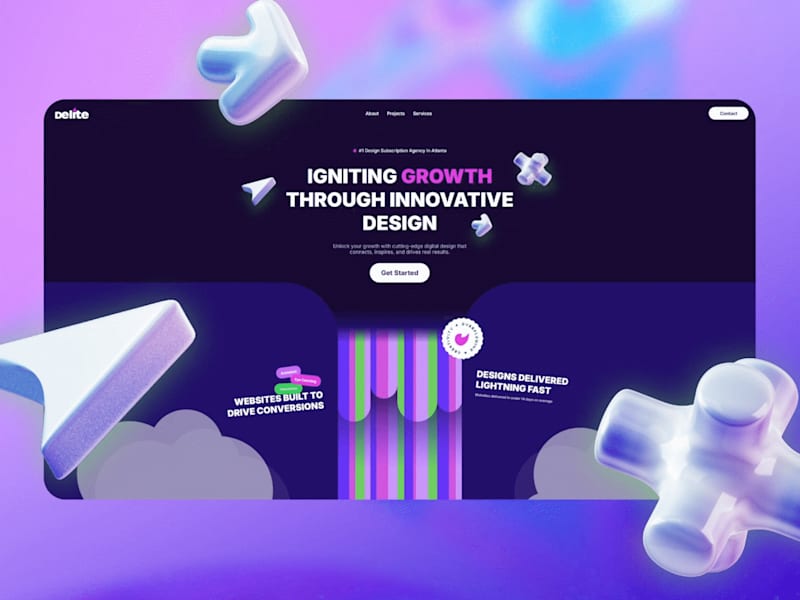 Cover image for Design Agency Website | Delite