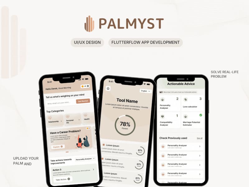 Cover image for Palmyst | AI Mobile App on Flutterflow