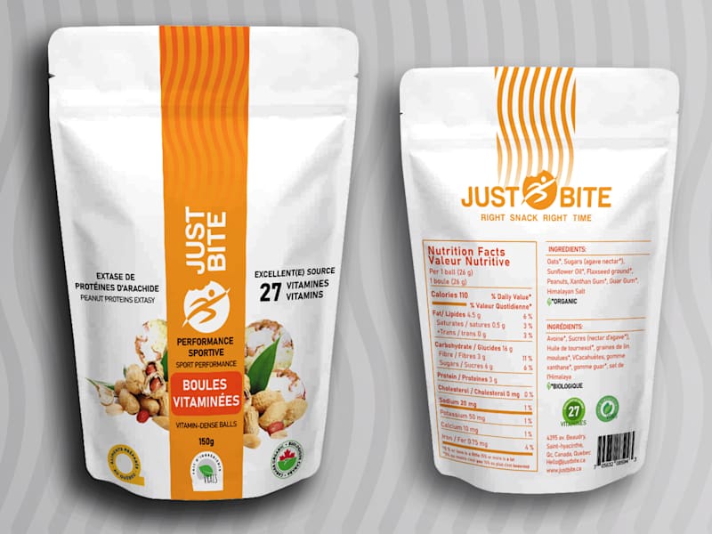 Cover image for Package Design for Just Bite - Vitamin Snacks 