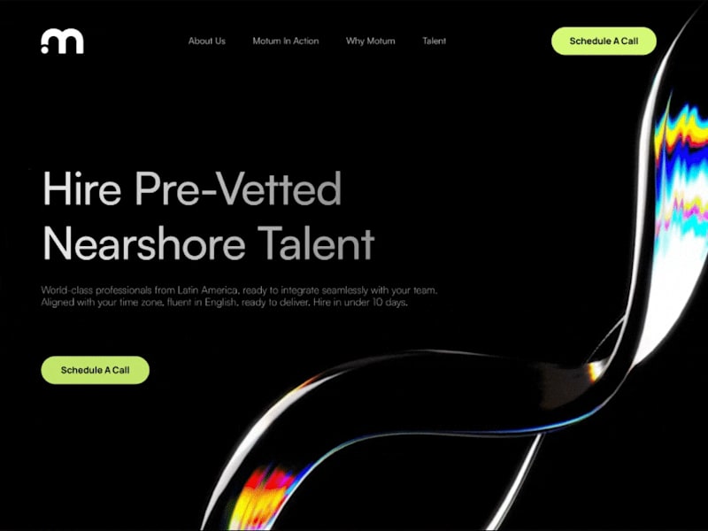 Cover image for Motum - Remote Work Plataform | Framer Development