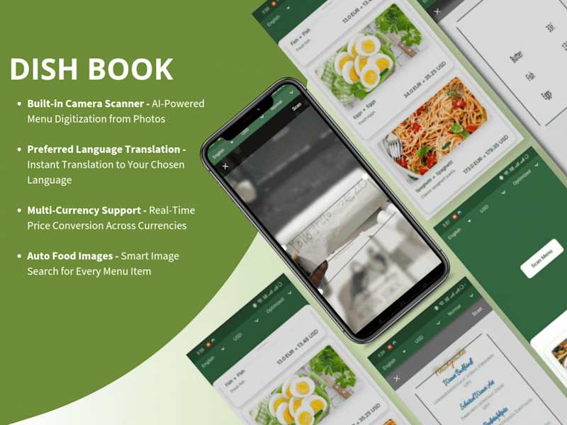 Cover image for DishBook - AI-Powered Menu Scanner