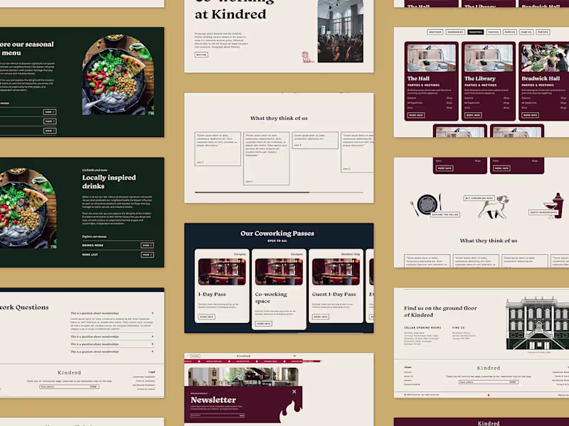 Cover image for Web Redesign of a Members Club & Restaurant
