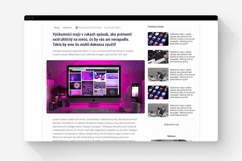 Cover image for VoSveteIT - Technology news portal redesign