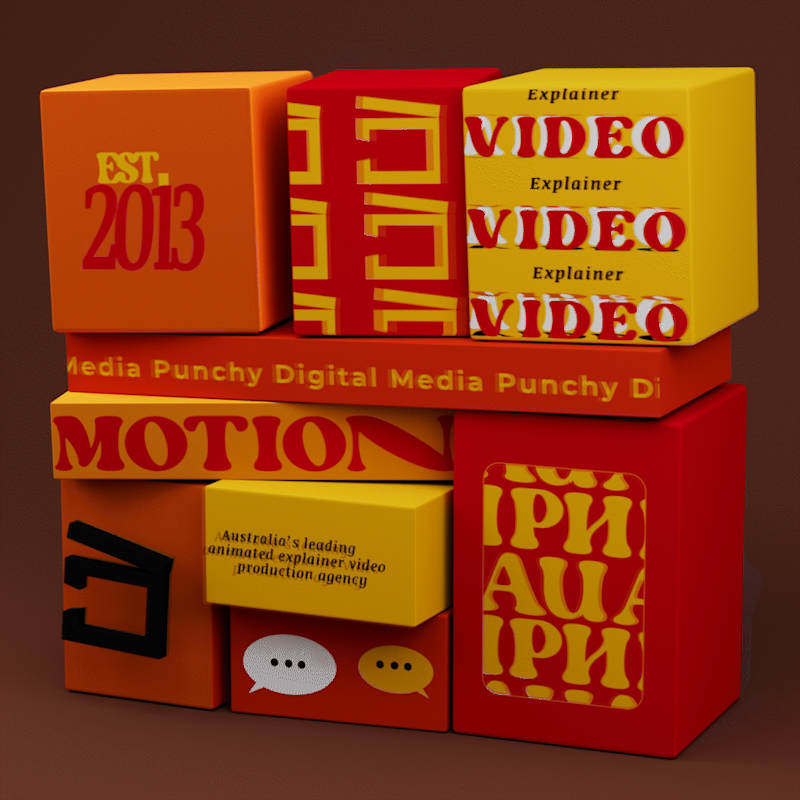 Cover image for 3D animated motion design for Punchy digital media