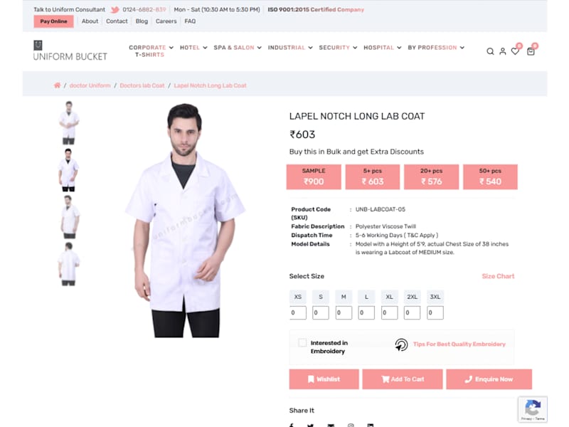 Cover image for E-commerce Website for Uniform Bucket