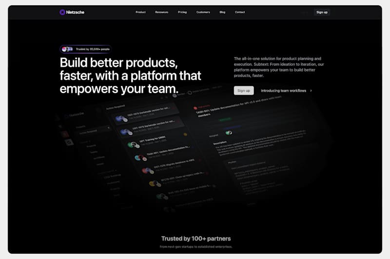 Cover image for SaaS landing page built with Radix UI, Framer &Figma