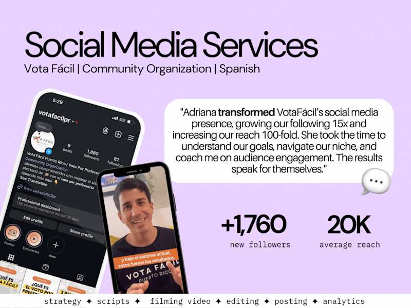 Cover image for Social Media Services | Gov. Organization in Puerto Rico