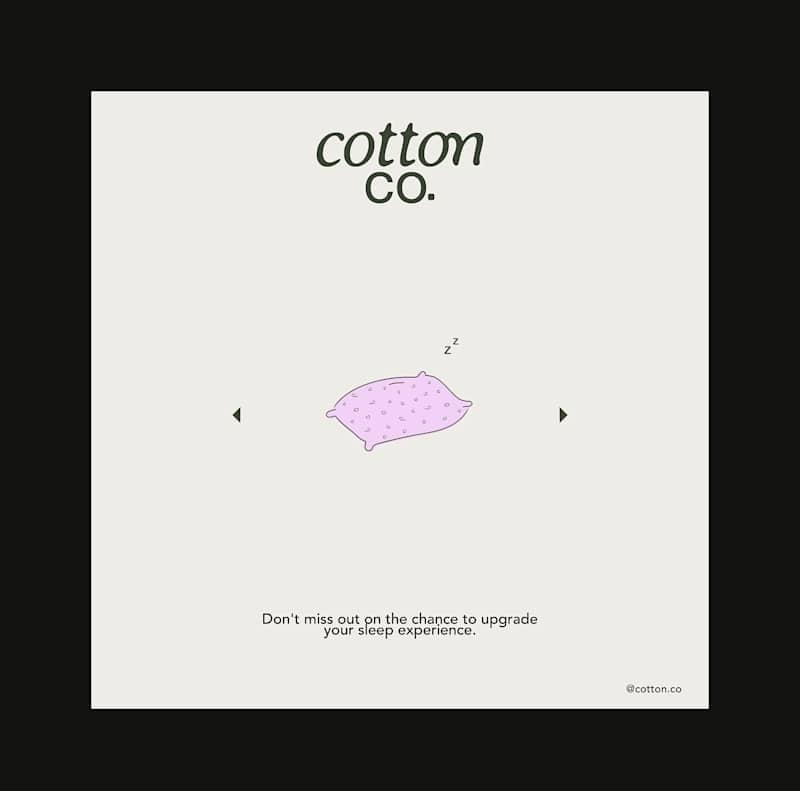 Cover image for Cotton co. 🛌 I  Bed linen shop brand design 