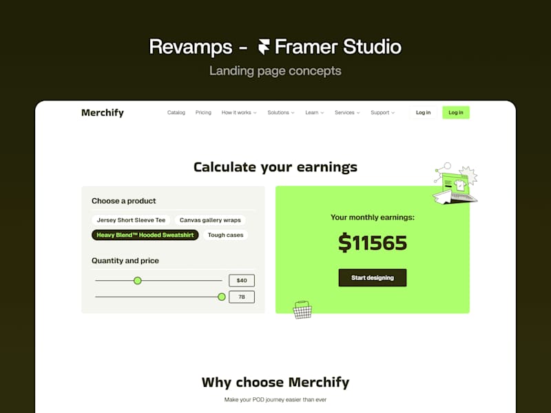 Cover image for Landing Page Revamps - Framer Studio
