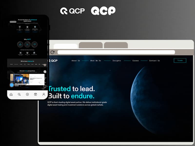 Cover image for QCP Digital Corporate Website Redesign