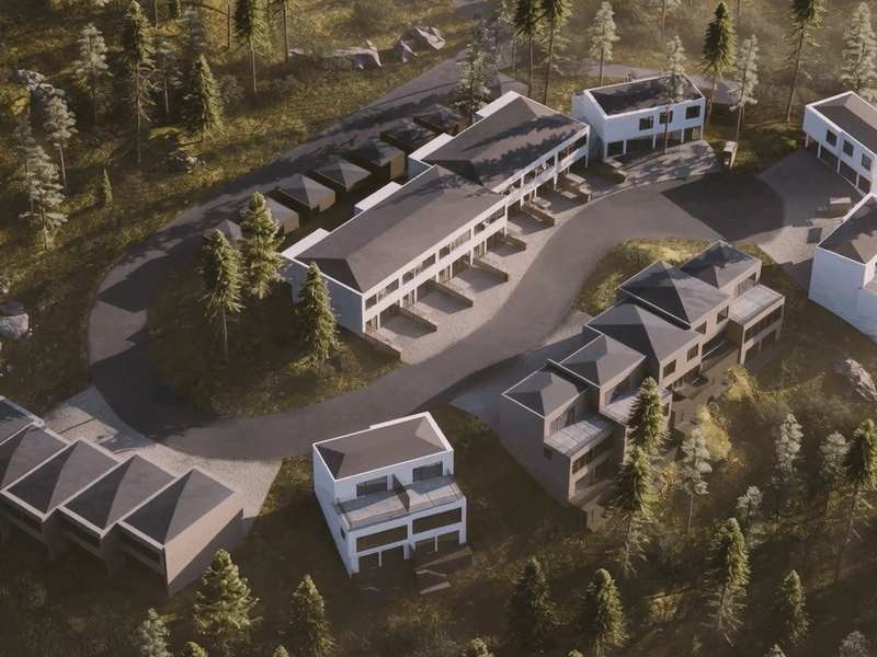 Cover image for Houses in Trees : Modern Living in Scandinavian Nature