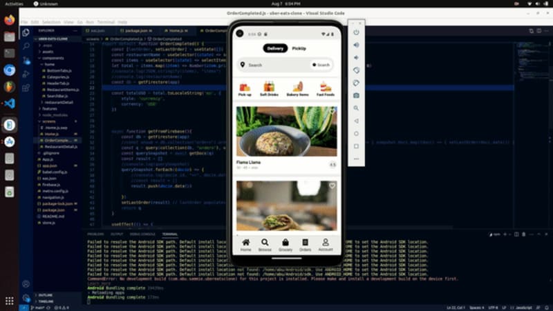 Cover image for An Uber Eats clone app